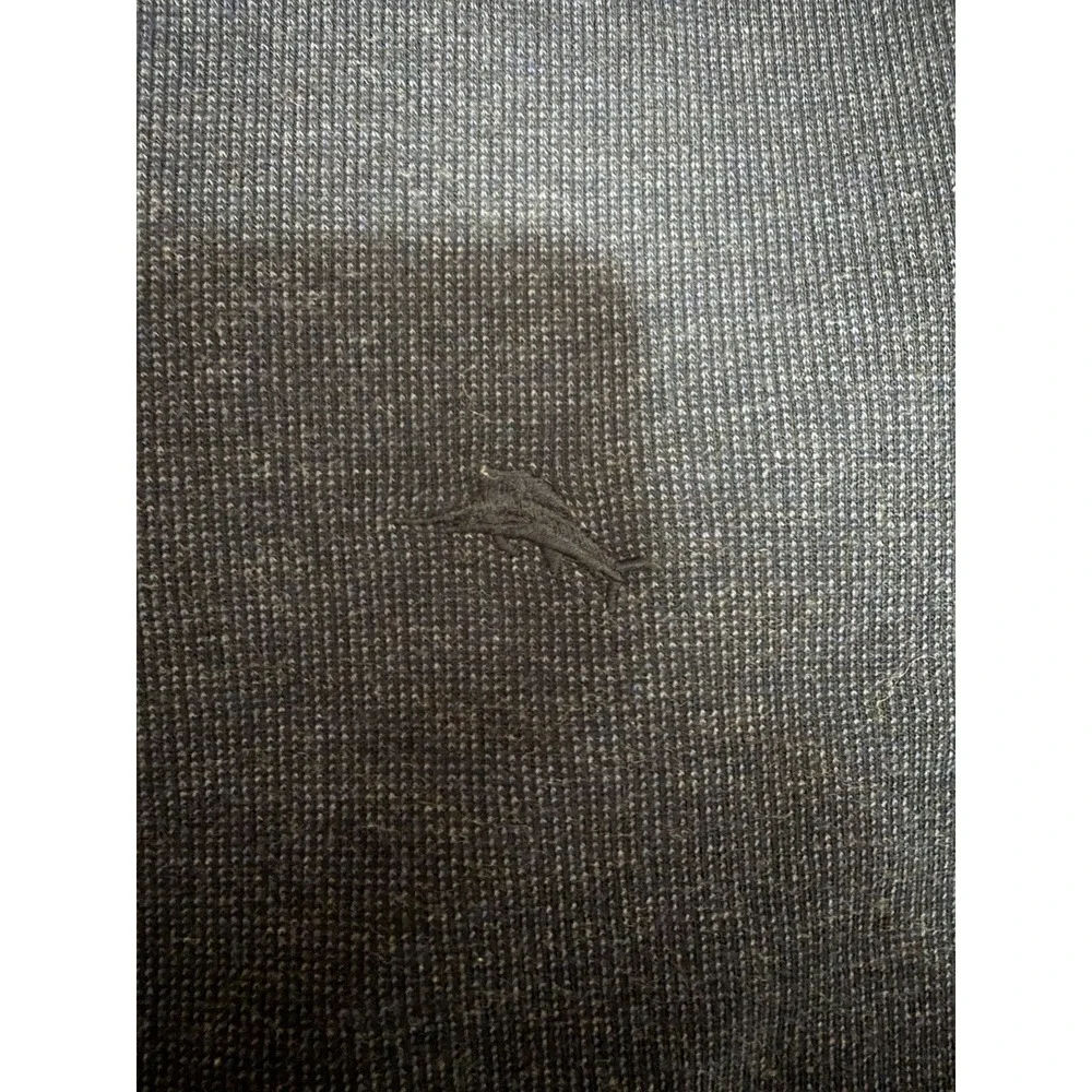 Tommy Bahama Mens Quarter Zip Pullover Sweatshirt Sz Large Blue Gray Long Sleeve